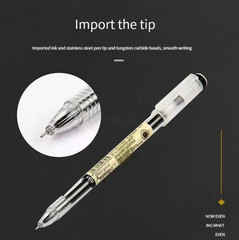54pcs 0.35mm Gel Pen Set with Replaceable Refills Blue Black Red Ink – NEW