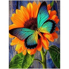 Sunflower Butterfly Diamond Painting Kits for Adults Full Drill 5D DIY Art