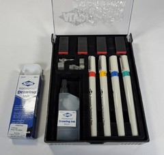 Alvin PTP04SET Refillable Technical Pen Set 0.2mm 0.3mm 0.4mm 0.5mm Vintage New