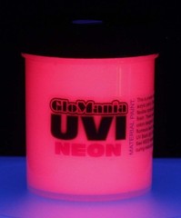 6 INVISIBLE BLACK LIGHT UV Reactive PAINTS 1/2oz-1oz, NEON RAVE FREE UV KEY RING