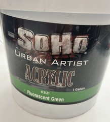 Soho Urban Artist Acrylic Paint 1 Gallon Fluorescent Green 03121