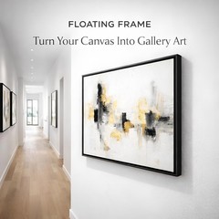 11×14 Canvas Floater Frame, Fits 1.25″ Deep Art (0.75″ Compatible), Proudly M…