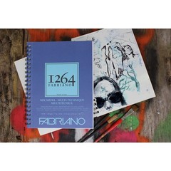 18×24 White Art Media Paper Pad 25 Sheets Acid Free Medium Texture Quality