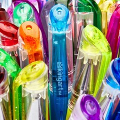 Glitter Gel Pens Set of 30 Vibrant Colors for Adult Coloring Books Art