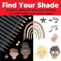 Black Edition Ergonomic Skin Tone Colored Pencils – Set of 12 for Portraits