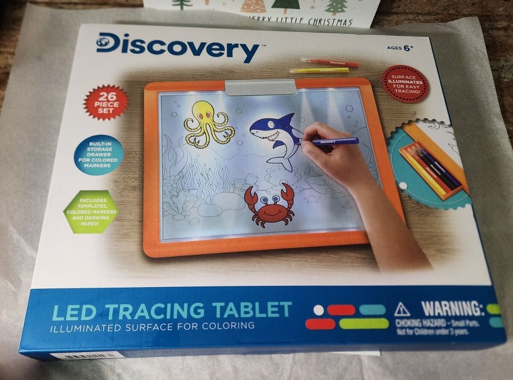 Discovery Kids Discovery Toy Kids Tracing Tablet LED 6+ NEW E4