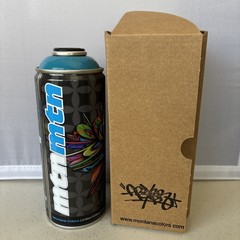 Montana Colors Limited Edition Signed Apex Turquoise Blue Spray Paint Can 2010