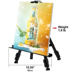 66inch Adjustable Display Easel Folding Portable Floor Standing Tripod for Party