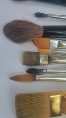 Lot Of 17 Brush Paint Vtg Lyra Germany Daniel Smith Marx Liquitex Royal And Mix