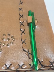 Brown Leather Stiched And Studded 8″x6″ Inch Journal-Art Sketch Book Thick Paper