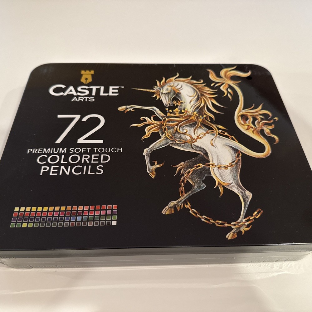Castle Art Supplies 72 Premium Colored Coloring Pencils Craft Student Classroom