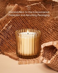 M&SENSE Soy Candles for Home Scented, Christmas Eggnog Non