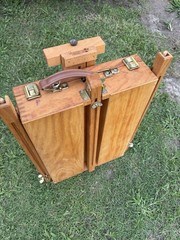 Mabef M22 Art Easel with Tray Made In Italy Oil Paintings Wood Folding Portable