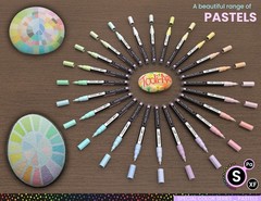 24 Pastel Acrylic Paint Pens Special Color Series Markers Set (0.7mm EXTRA FINE)