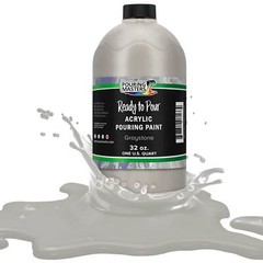 Pouring Masters Graystone 32-Ounce (Quart) Water-Based Acrylic Pouring Paint