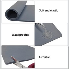 12 x15 Inch Silicone Heat Press Mat Pad, 5/16” Thickest Silicone Heat Mat gray