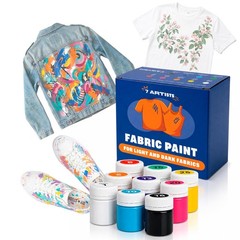 Fabric Paint Set for Clothes 9 Colors (20 ml/0.7 oz) – Permanent Textile P