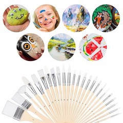 Multipurpose Paint Brushes Acrylic Watercolor Oil Gouache Fine Detailing Art