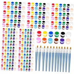24 Pack Mini Acrylic Paint Set, 12 Colors Acrylic Paint Strips 24 Pack(336 PCS)