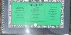 Arches 4pk Watercolor Travel Journal 6×10 Paper NEW 60 Sheets Paint Ink Acrylic