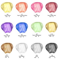 Acrylic Paint Set – 12 Metallic Colors for Canvas, Rock, Wood, Fabric, 59ml B…
