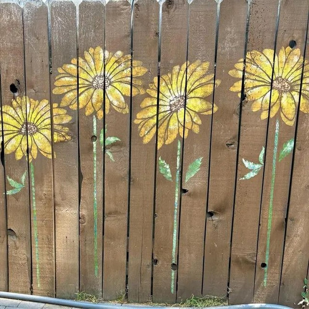 Large Flower Stencils Painting on Wood Reusable Floral Wall Stencil Templates…