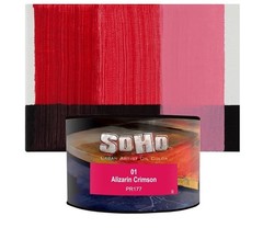 SoHo Urban Artist Oil Paint Alizarin Crimson 430ml Can Professional PR177 NEW 01