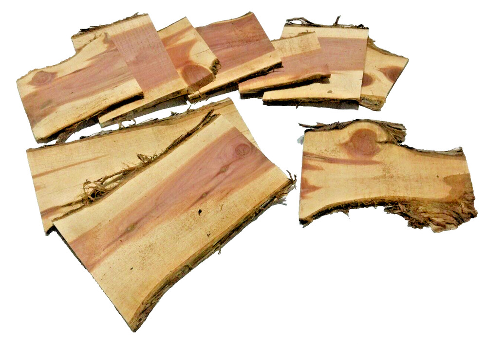 RED AROMATIC CEDAR Live Edge Mini SLABs 1/2″ Thick Kiln Dried 10lbs SHIPs FREE!