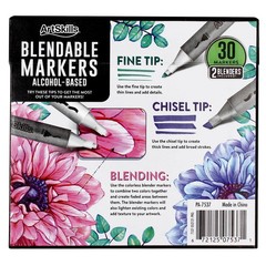 ArtSkills Dual-Tip Blendable Alcohol Marker Set, 30-Count *FREE SHIPPING*