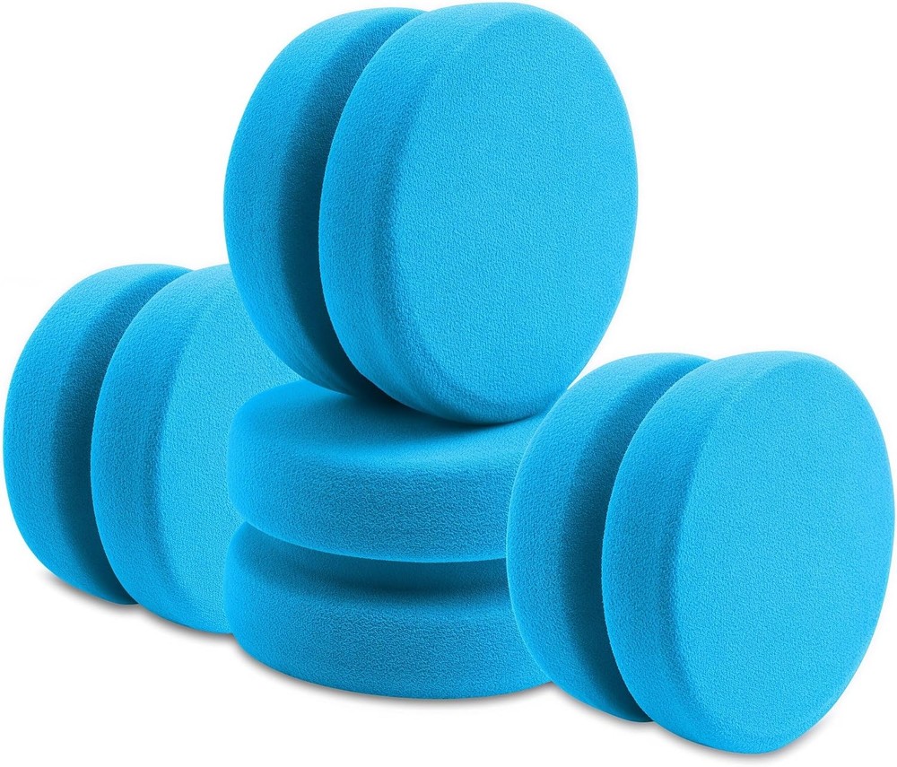 4-Pack 3.1″ Double-Side Round Paint Sponge for Art & Home