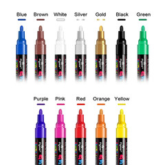 12/18/24Pcs/Set Acrylic Graffiti Marker for Fabric, Canvas, Rock, Glass, Wood