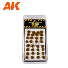 AK Interactive Late Fall Grass Tufts with Stones Diorama Sheet
