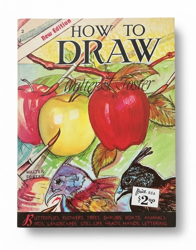 How To Draw Still-Life Heads Flowers Boats Art Book Walter Foster