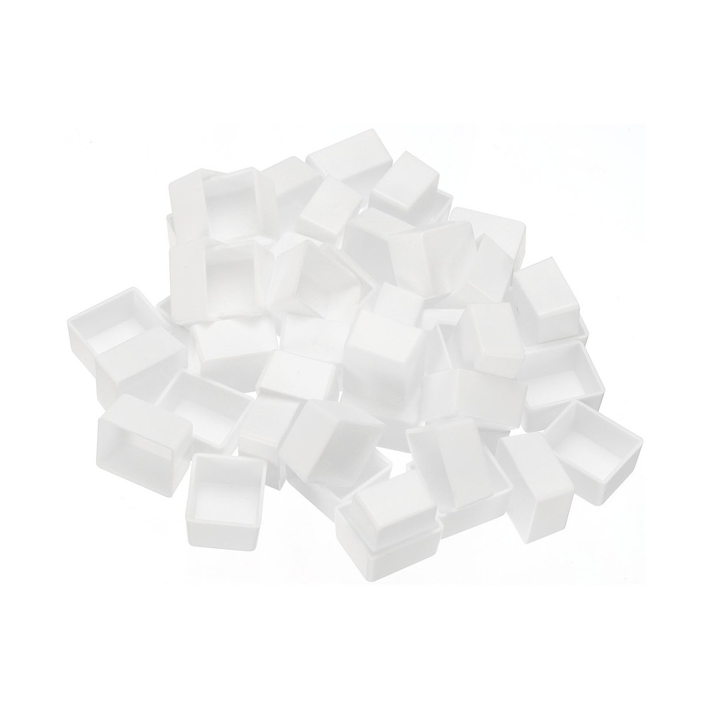 2ml Watercolor Pans, 48 Pack Empty Half Pans Watercolor Tins Style 1, White
