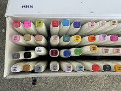 ShinHan Art TOUCH Twin Marker 60 Colors Dual Point Markers 60A White Box USED