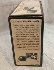 Vintage PROJECTA SCOPE, projects/magnifies any picture, Color or B & W ~ NOB