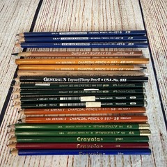 Vintage 1990s Artist Drawing Pencil Lot General’s Faber-Castell Crayola USA
