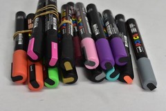 Uni Posca PC-5M Bullet Shaped Paint Markers 1.8-2.5mm Bulk Lot of 15