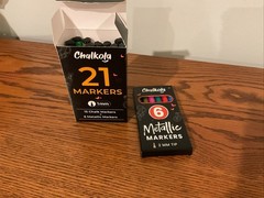 Chalkola Extra Fine Tip Chalk Markers for 36 x 60 Inches, Multicolor