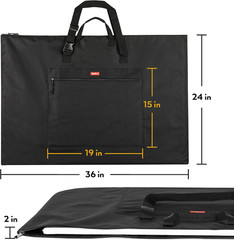 Light Weight Art Portfolio Bag, 24 X 36 Inches Waterproof Nylon Art Portfolio Ca