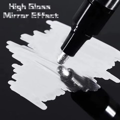 Liquid Chrome Mirror Marker Pens Waterproof Diy Paint Pen Craftwork Pen