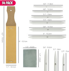 Mr. Pen – 14 Pack of Blending Stumps, Art Eraser, Blending Sticks for Drawing, S