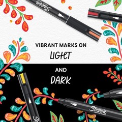 Creative Markers, Combo Pack, Water-Based Acrylic, Bullet & Brush Tips, Assor…