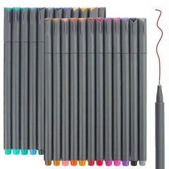Taotree 24 Fineliner Color Pens, Fine Line 1 Count (Pack of 24), Multicolor