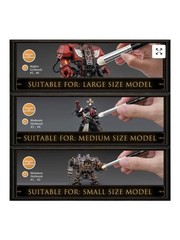 Golden maple Premium Drybrush Set 6pcs Goat Hair Round Brushes Short Handle 1-6