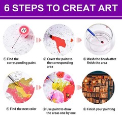Paint by Numbers Kit for Adults – Adult Paint by Number Kits, Books Painting by
