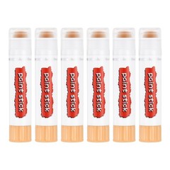 Solid Tempera Paints, 6 Pcs Washable Paint Sticks Paint Pens, Beige