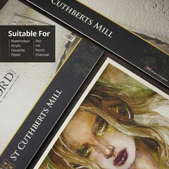 St. Cuthberts Mill Saunders Watercolor Paper Block – 12×9-inch White 100% Cot…