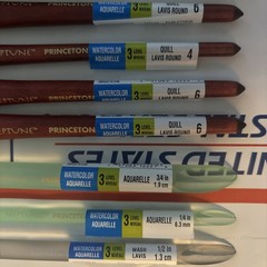 Lot 18 Princeton Neptune Synthetic Squirrel Hair Watercolor Brushes C73