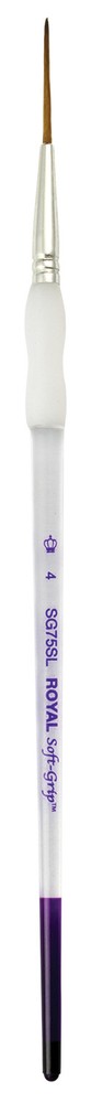 Royal Soft Grip Synthetic Sable Script Liner Artist Brush – 4 or 6